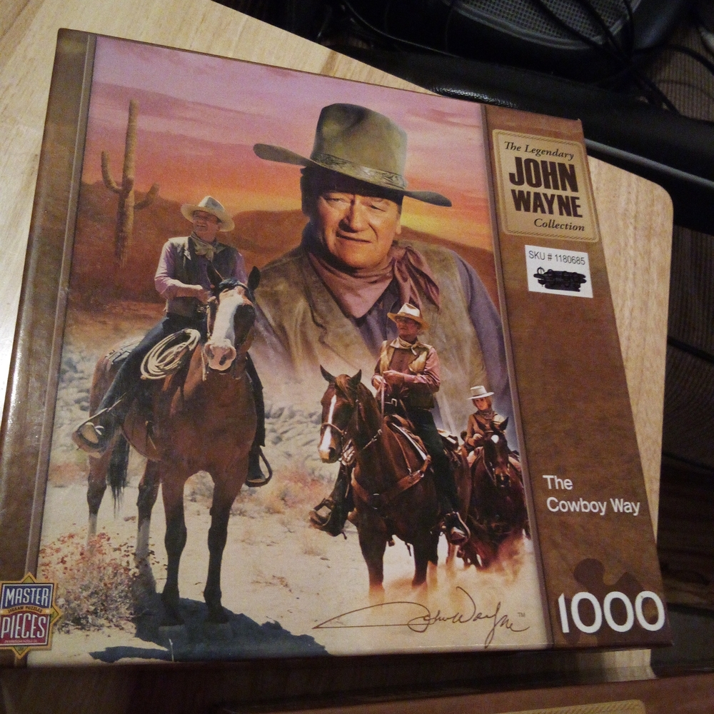 John Wayne 'The Cowboy Way' 1000-Piece Puzzle - Brown